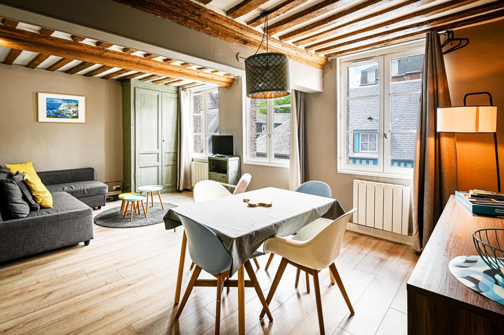 Cosy Loft - Plein Centre D'Honfleur Lejlighed Eksteriør billede